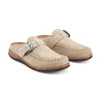 Earth Shoes Eileen Braided Suede Clogs