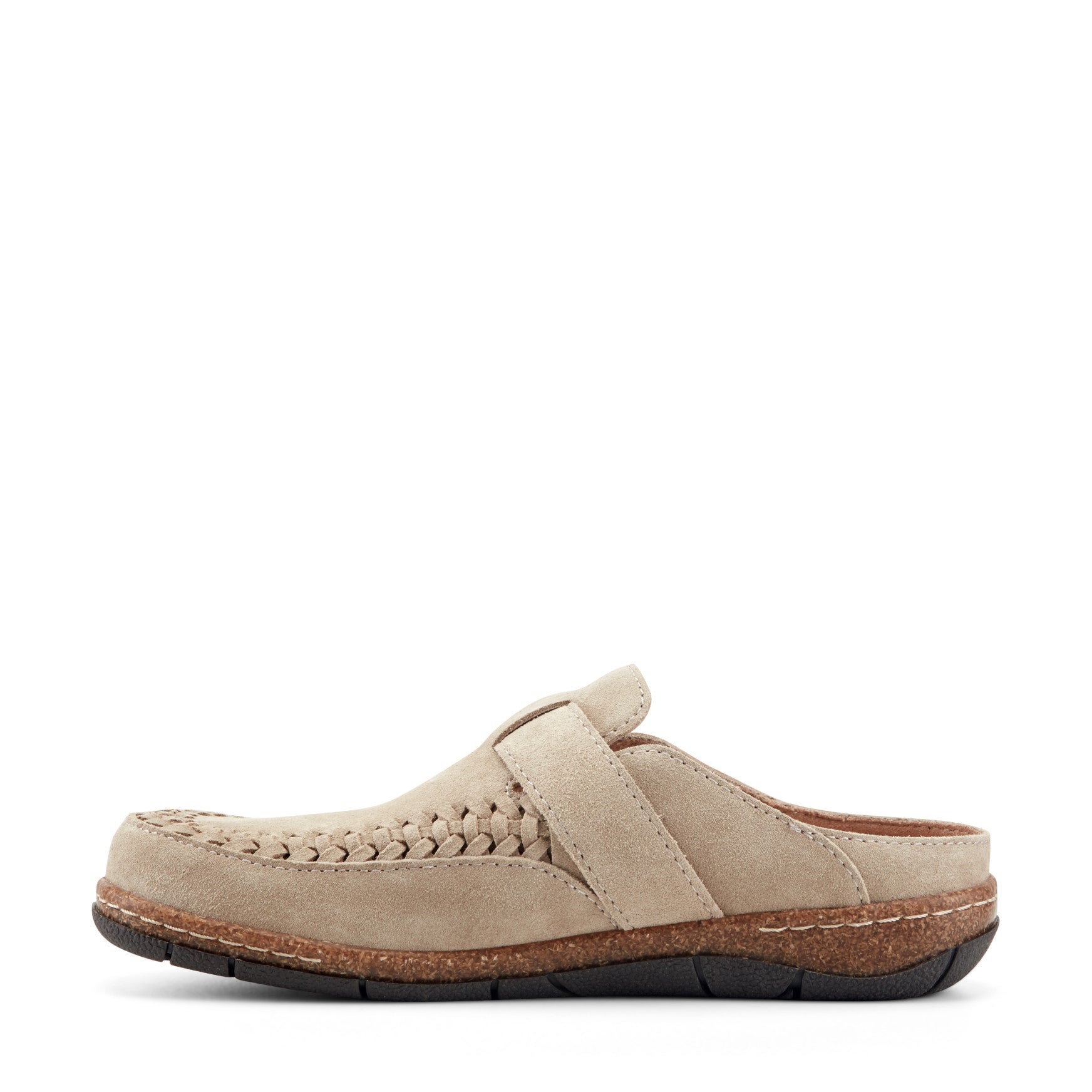 Earth Shoes Eileen Braided Suede Clogs