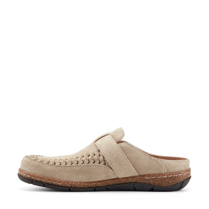 Earth Shoes Eileen Braided Suede Clogs