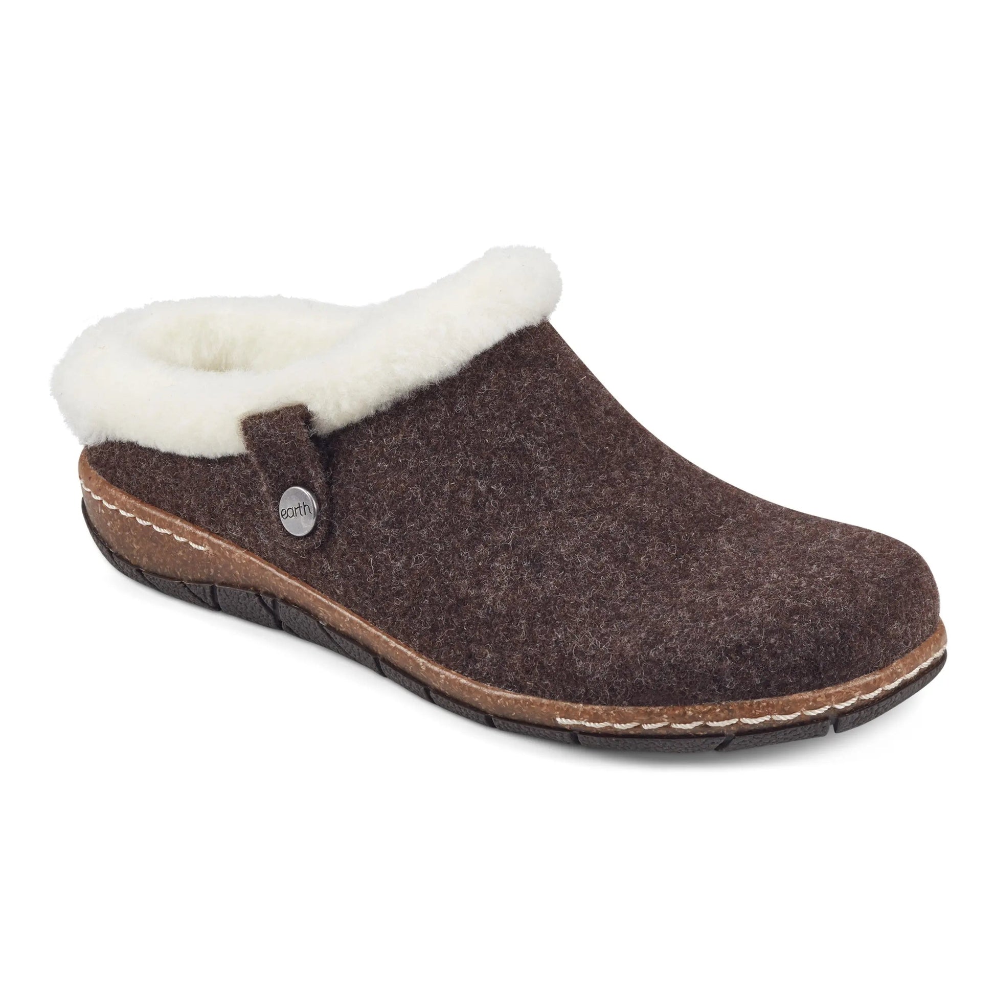 Earth Shoes Elena Cold Weather Round Toe Casual Slip-on Clogs