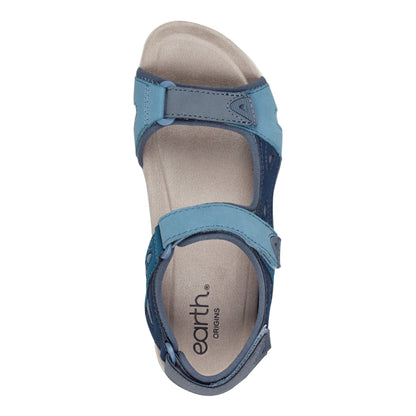 Earth Shoes Skylar Round Toe Lightweight Casual Flat Sandals