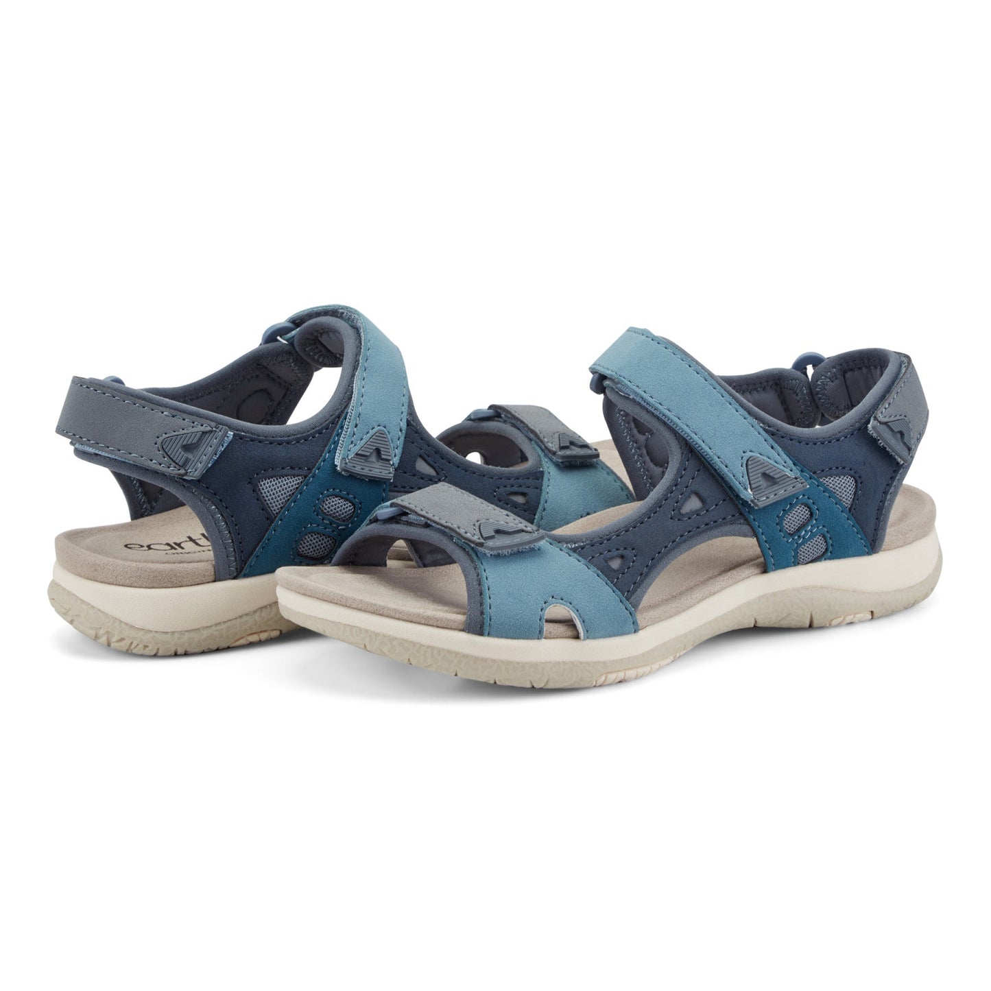 Earth Shoes Skylar Round Toe Lightweight Casual Flat Sandals