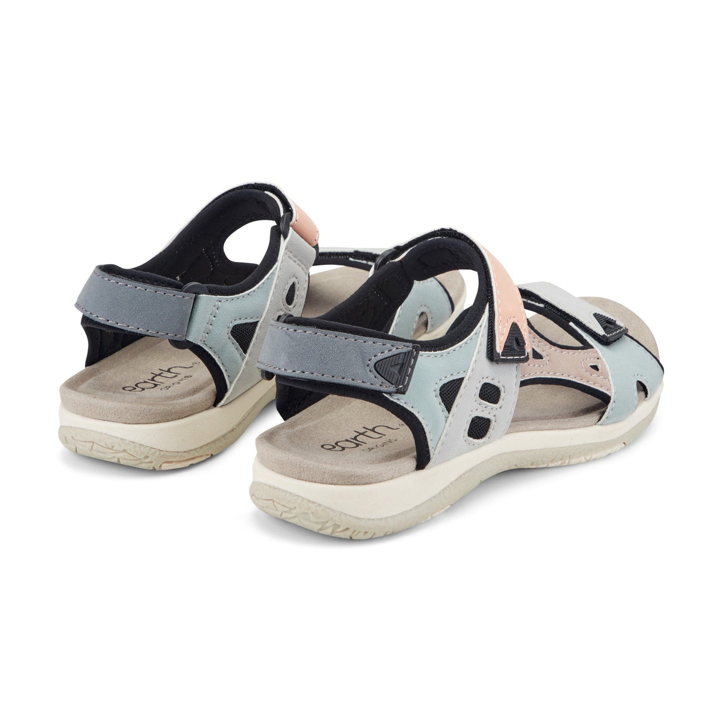 Earth Shoes Skylar Round Toe Lightweight Casual Flat Sandals