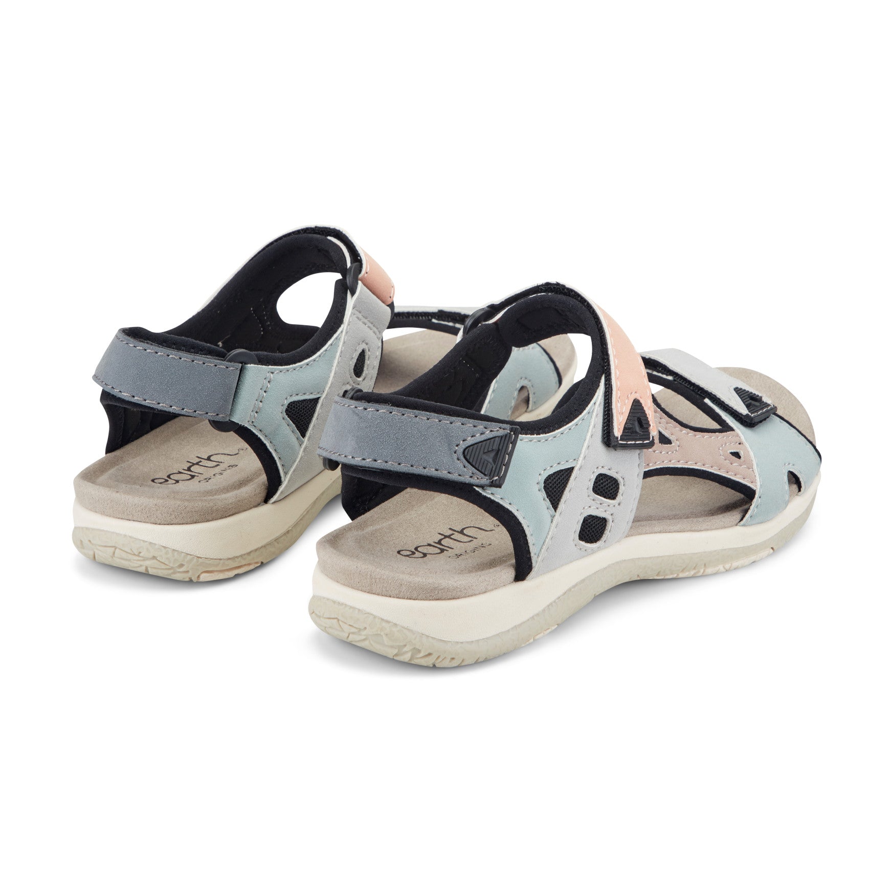 Earth Shoes Skylar Round Toe Lightweight Casual Flat Sandals