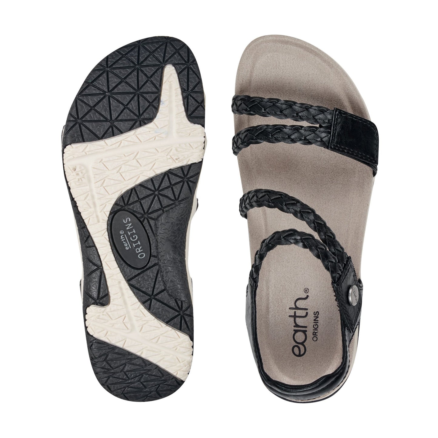 Earth Shoes Stellon Braided Strappy Sandals