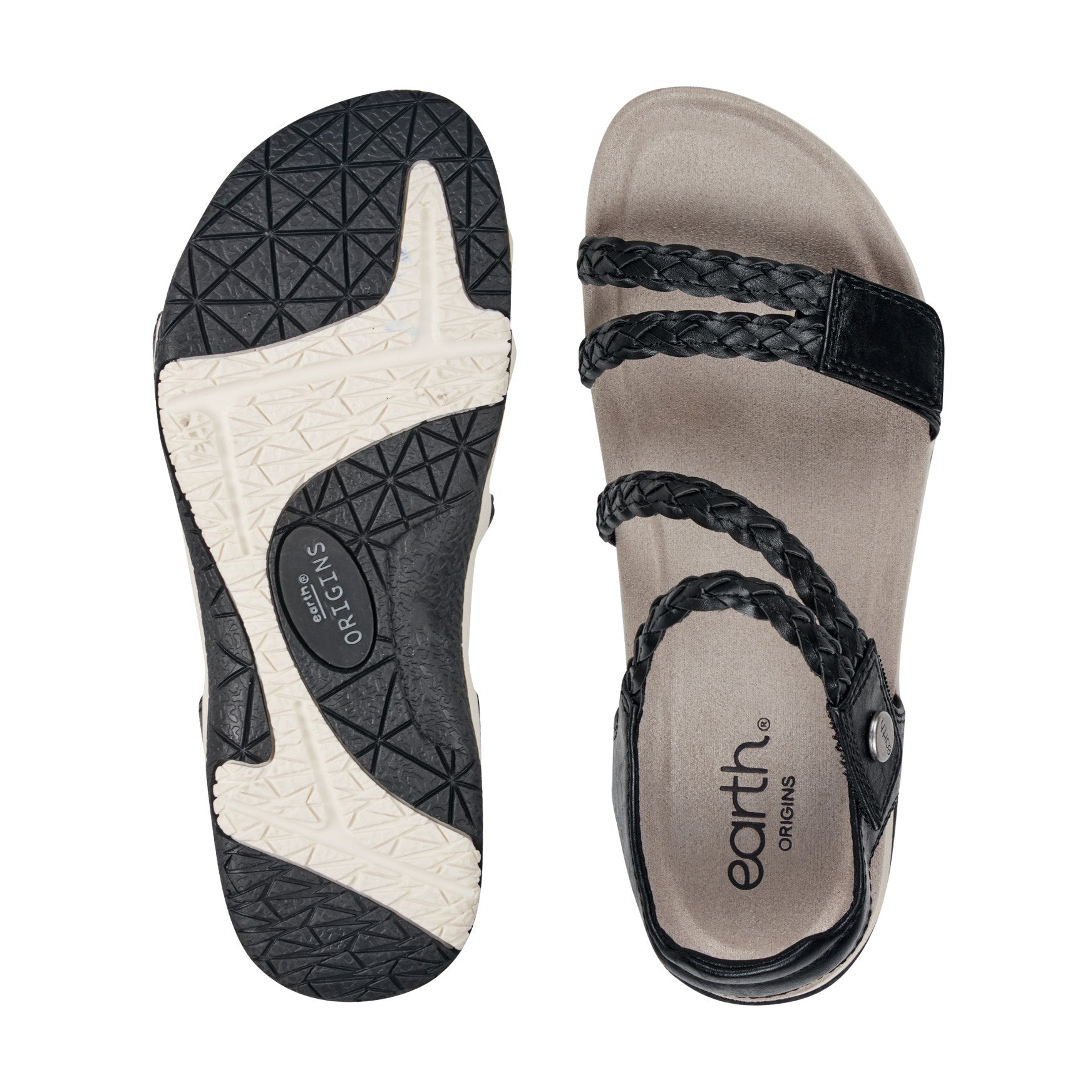 Earth Shoes Stellon Braided Strappy Sandals