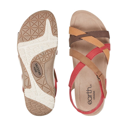 Earth Shoes Sterling Casual Strappy Round Toe Flat Sandals