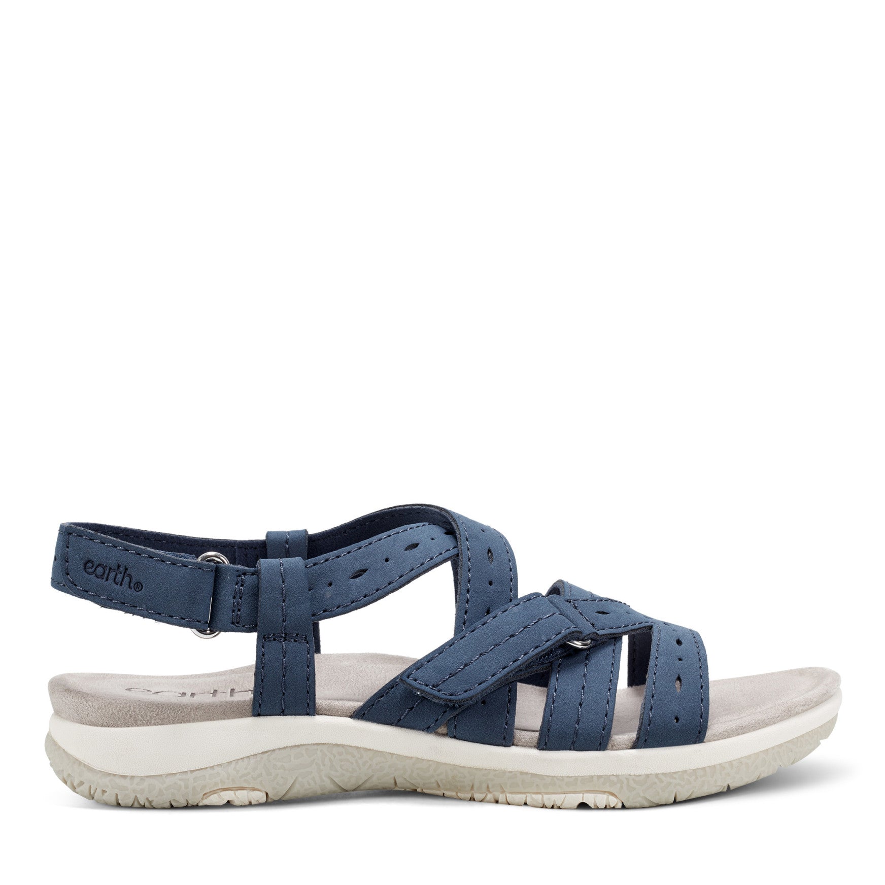 Earth Shoes Samsin Round Toe Strappy Casual Flat Sandals