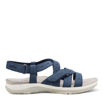Earth Shoes Samsin Round Toe Strappy Casual Flat Sandals