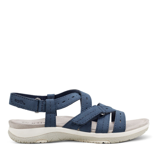 Earth Shoes Samsin Round Toe Strappy Casual Flat Sandals