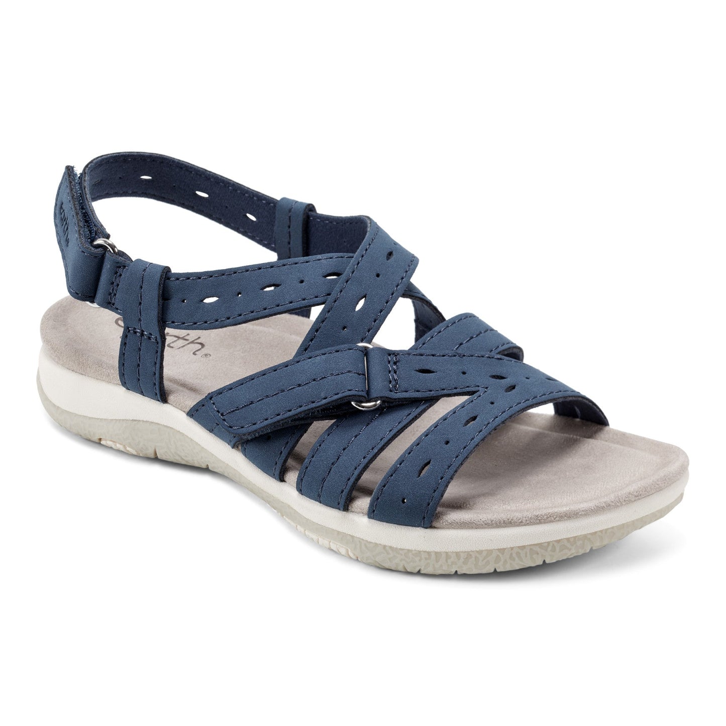 Earth Shoes Samsin Round Toe Strappy Casual Flat Sandals