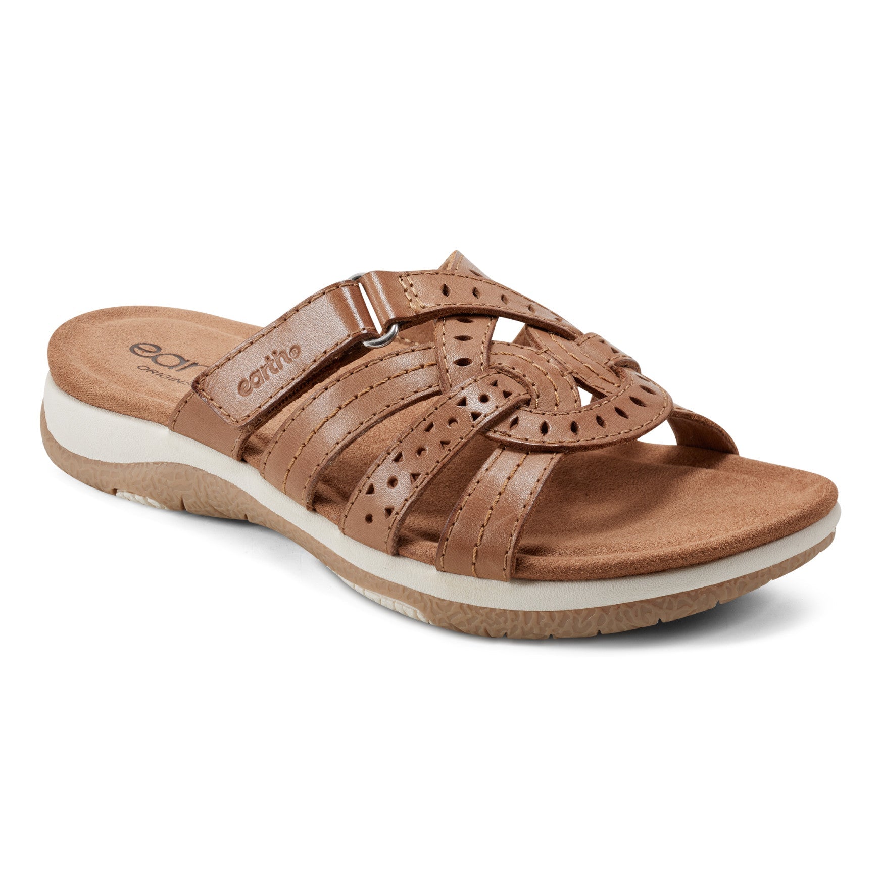 Earth Shoes Sassoni Strappy Casual Slip-On Flat Sandals