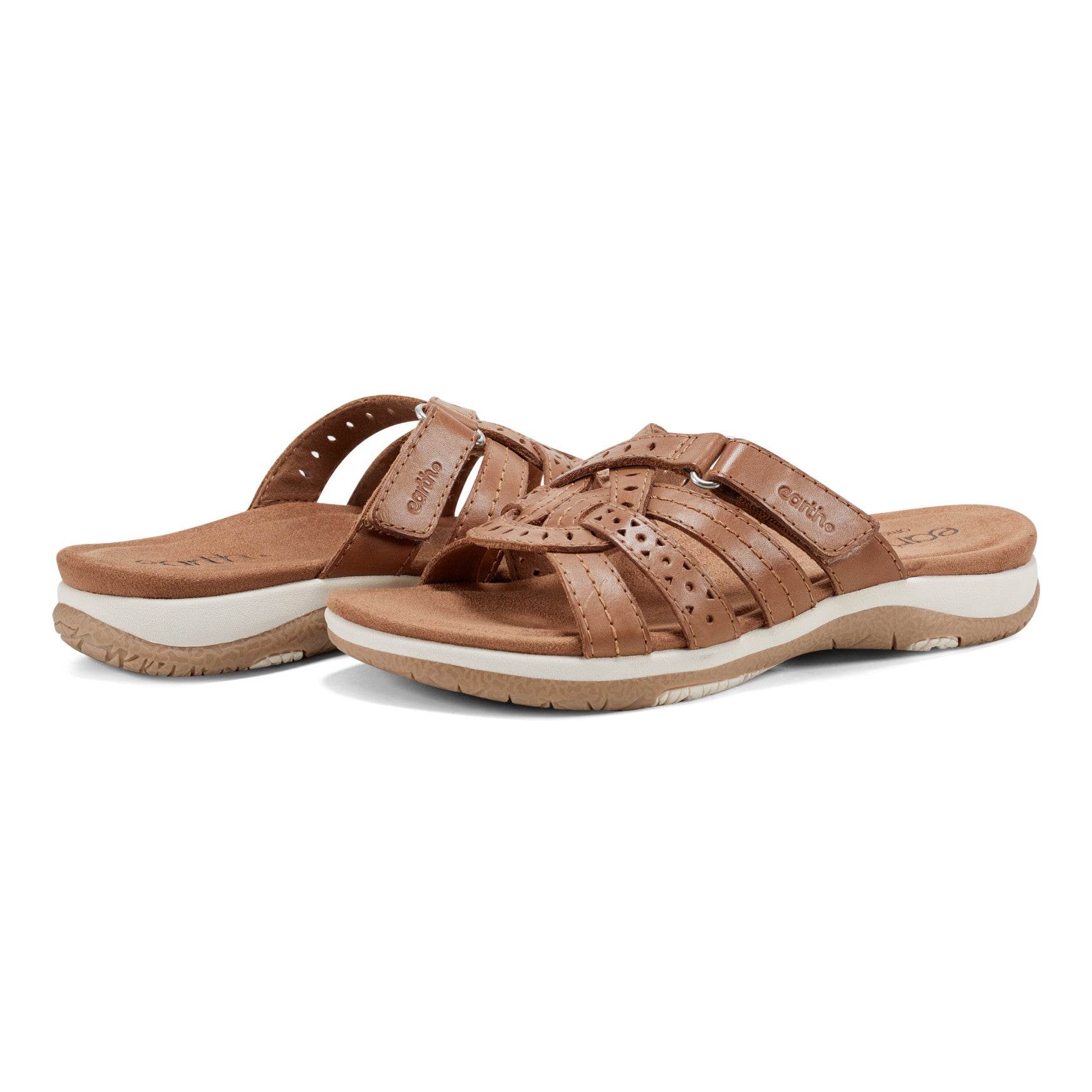 Earth Shoes Sassoni Strappy Casual Slip-On Flat Sandals