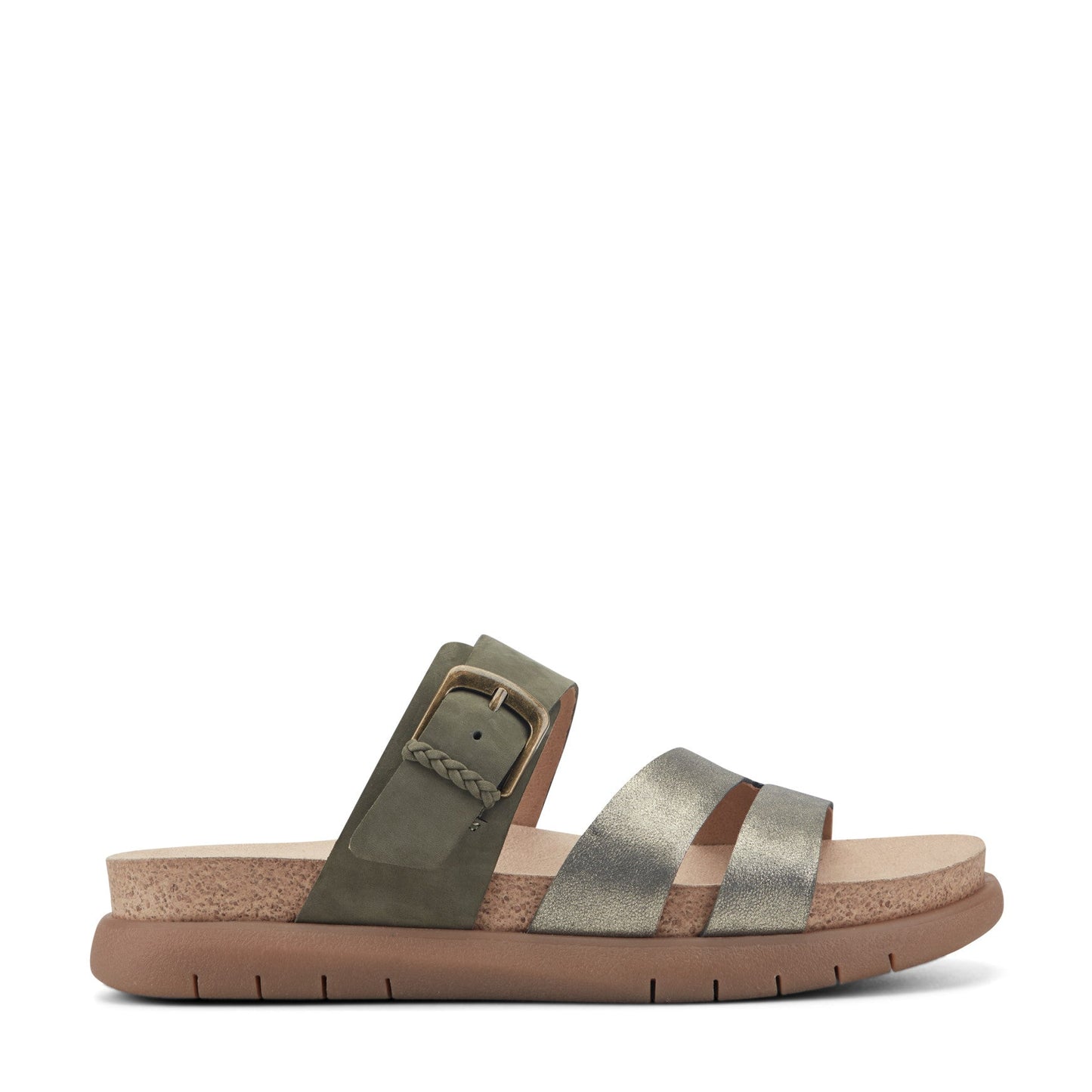 Earth Shoes Ayden Strappy Slip-on Sandals
