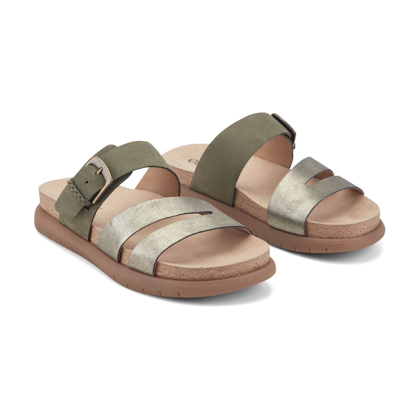 Earth Shoes Ayden Strappy Slip-on Sandals
