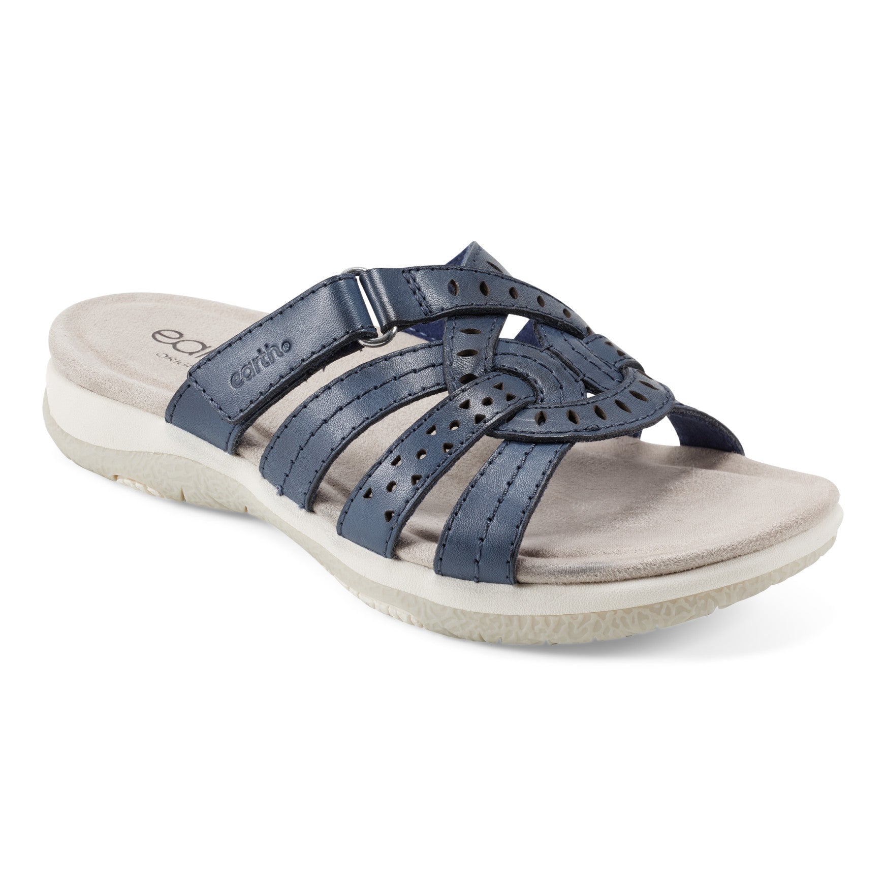Earth Shoes Sassoni Strappy Casual Slip-On Flat Sandals