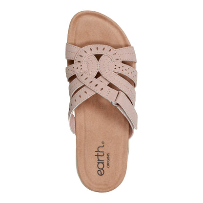 Earth Shoes Sassoni Strappy Casual Slip-On Flat Sandals