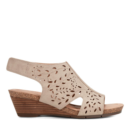 Earth Shoes Halin Round Toe Casual Slingback Wedge Sandals