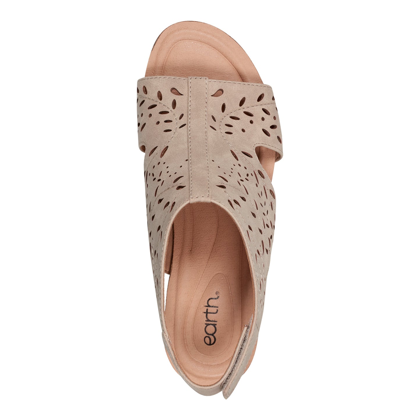 Earth Shoes Halin Round Toe Casual Slingback Wedge Sandals