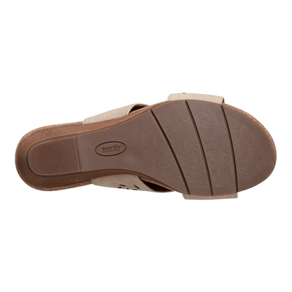 Earth Shoes Halin Round Toe Casual Slingback Wedge Sandals