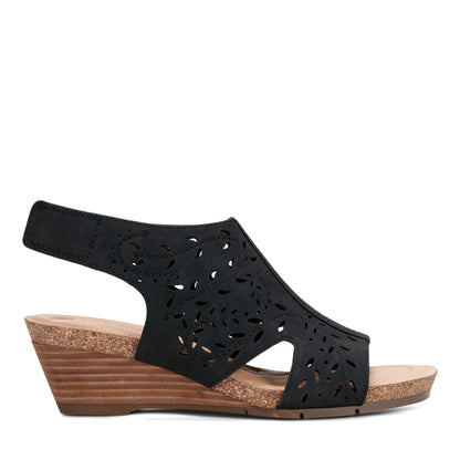 Earth Shoes Halin Round Toe Casual Slingback Wedge Sandals