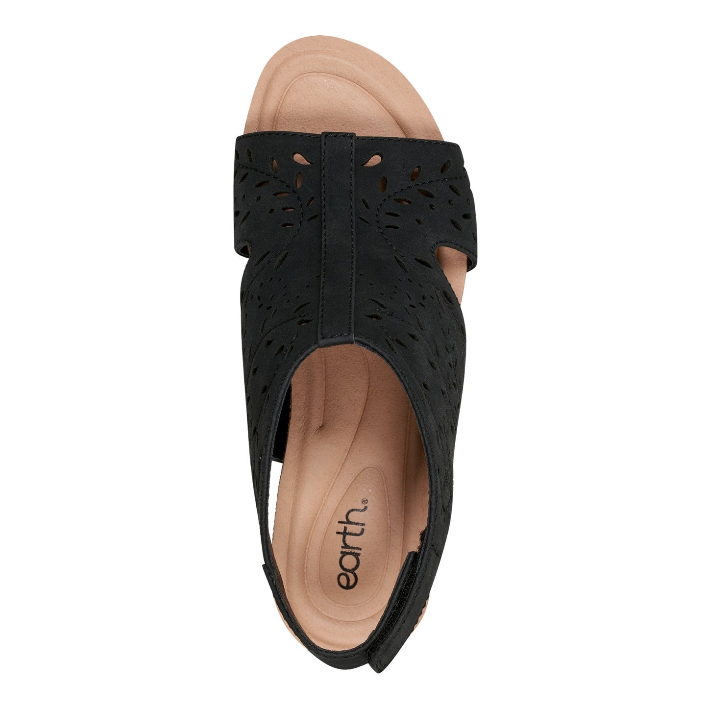 Earth Shoes Halin Round Toe Casual Slingback Wedge Sandals