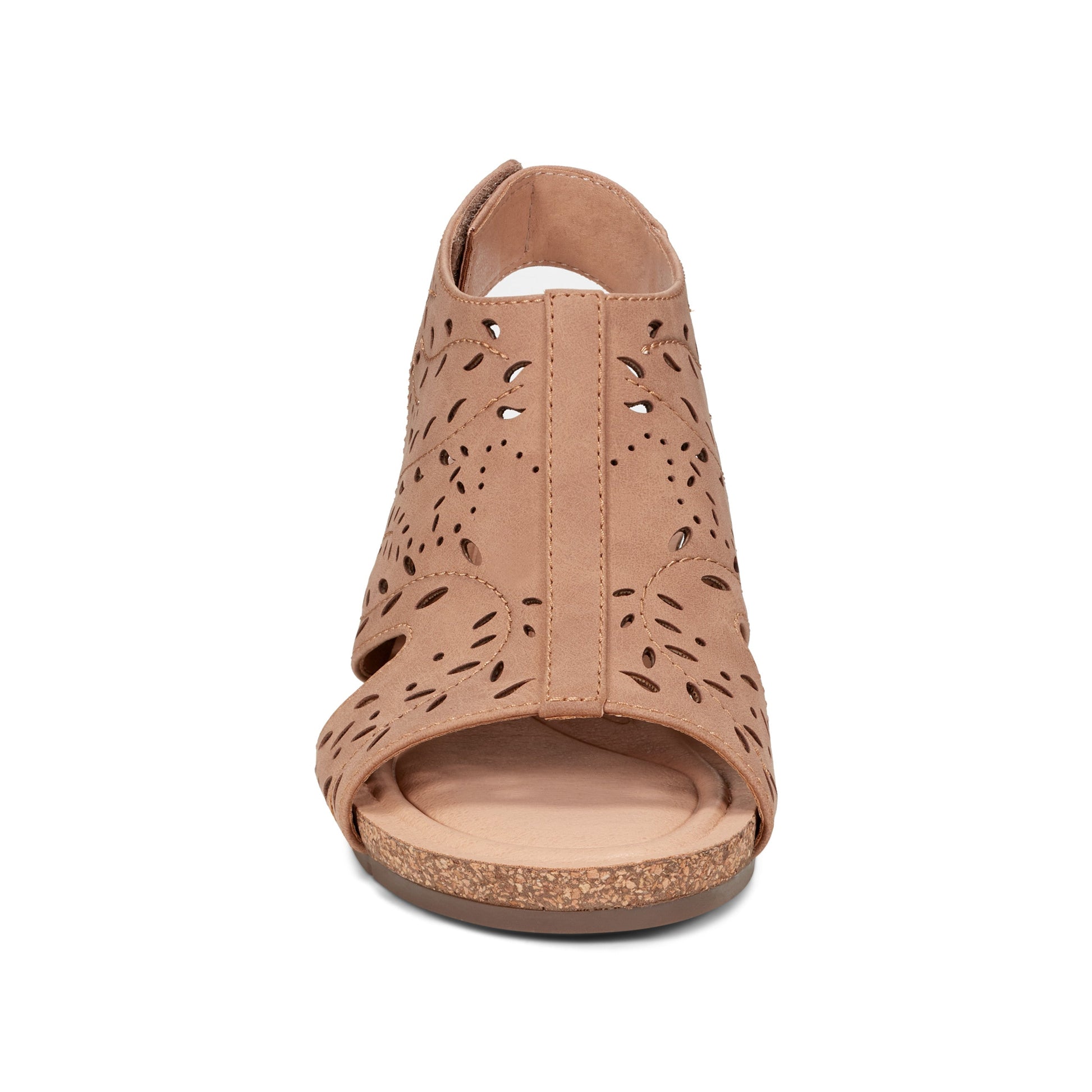 Earth Shoes Halin Round Toe Casual Slingback Wedge Sandals