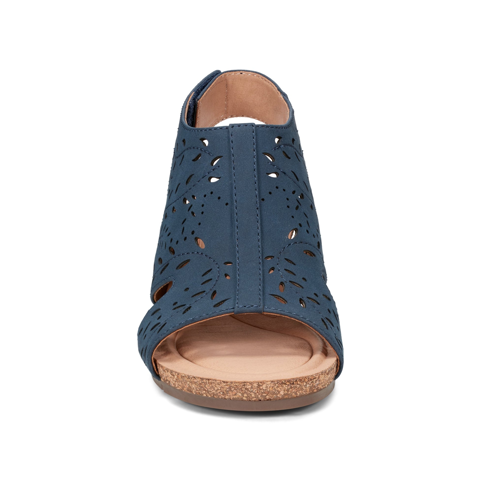 Earth Shoes Halin Round Toe Casual Slingback Wedge Sandals