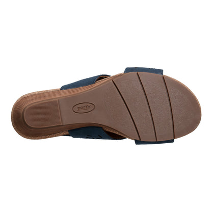 Earth Shoes Halin Round Toe Casual Slingback Wedge Sandals