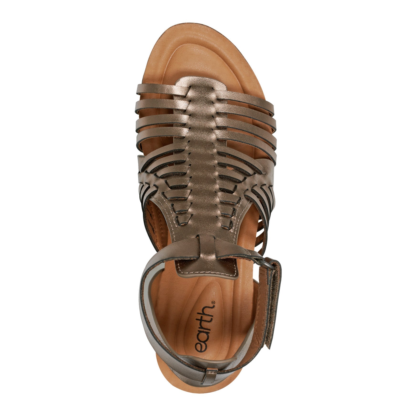 Earth Shoes Hattie Round Toe Strappy Wedge Sandals