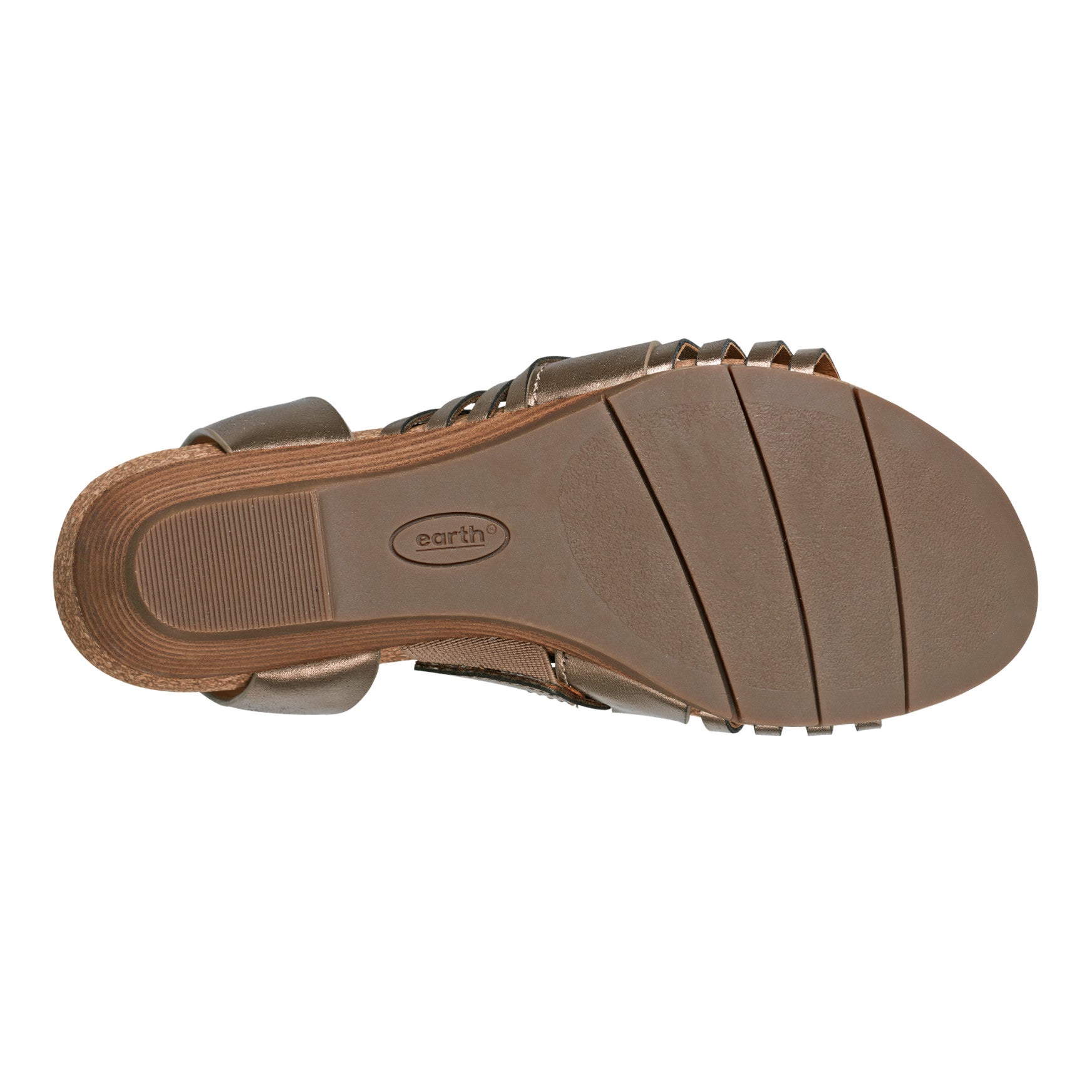 Earth Shoes Hattie Round Toe Strappy Wedge Sandals