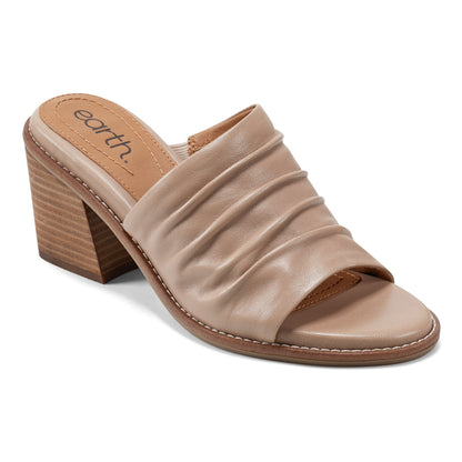 Earth Shoes Adara Ruched Slip-On Dress Sandals