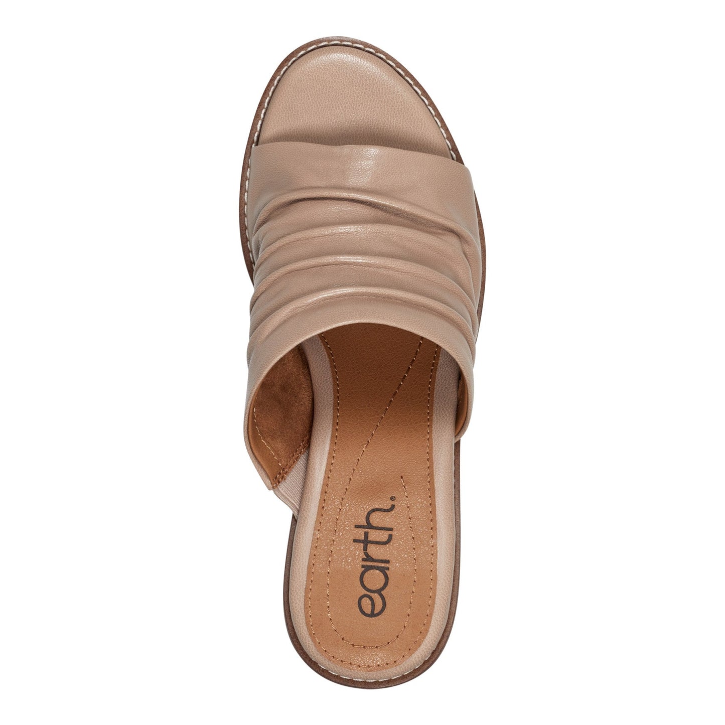 Earth Shoes Adara Ruched Slip-On Dress Sandals