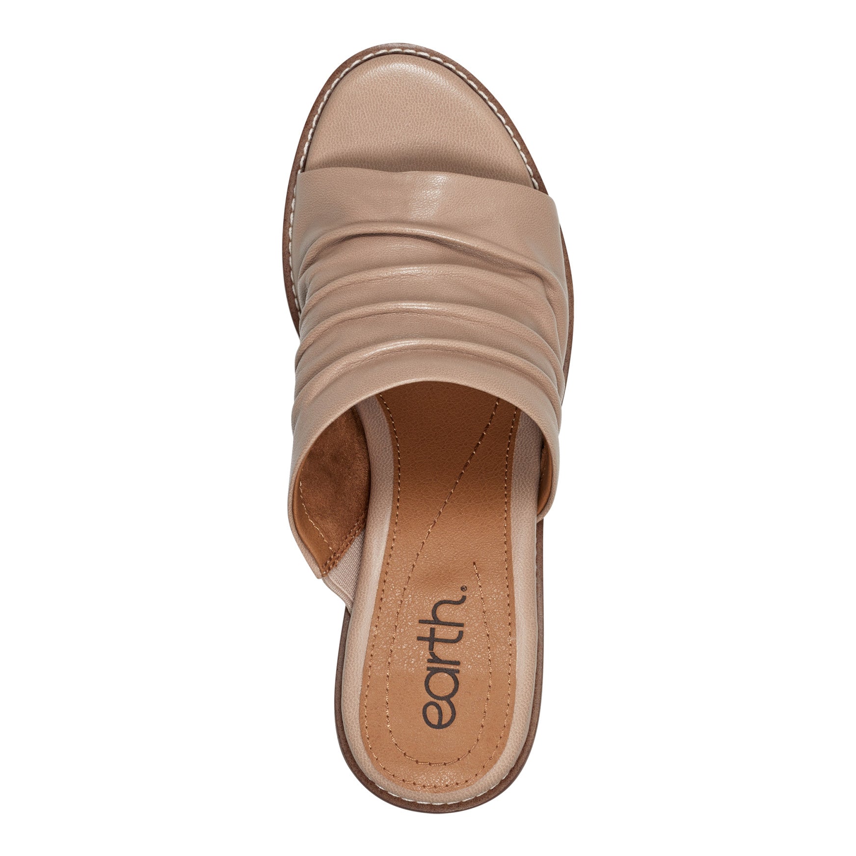 Earth Shoes Adara Ruched Slip-On Dress Sandals
