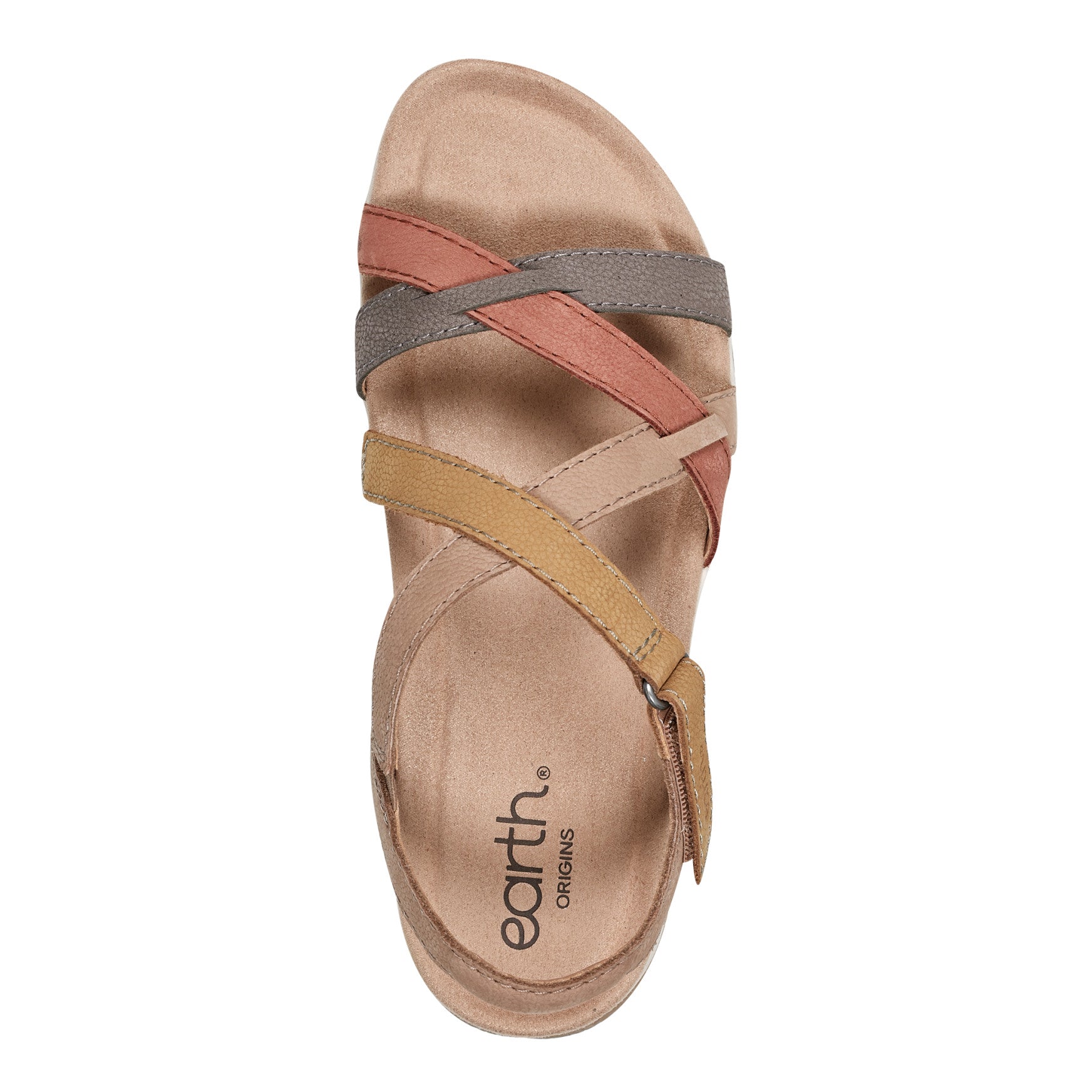 Earth Shoes Sterling Casual Strappy Round Toe Flat Sandals