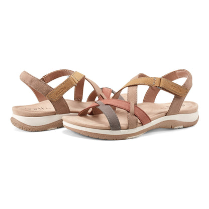 Earth Shoes Sterling Casual Strappy Round Toe Flat Sandals