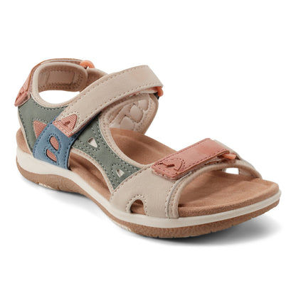 Earth Shoes Skylar Round Toe Lightweight Casual Flat Sandals