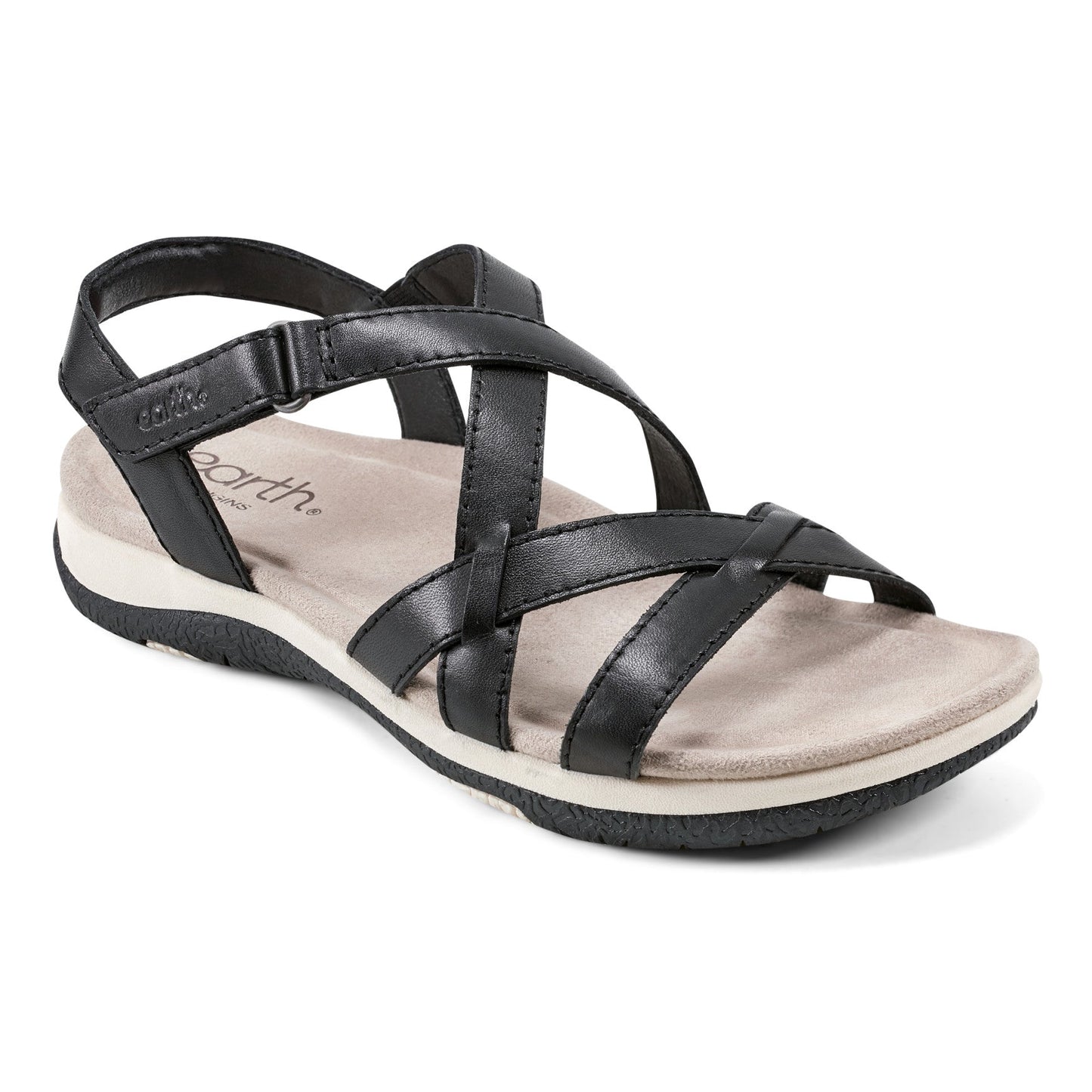 Earth Shoes Sterling Casual Strappy Round Toe Flat Sandals