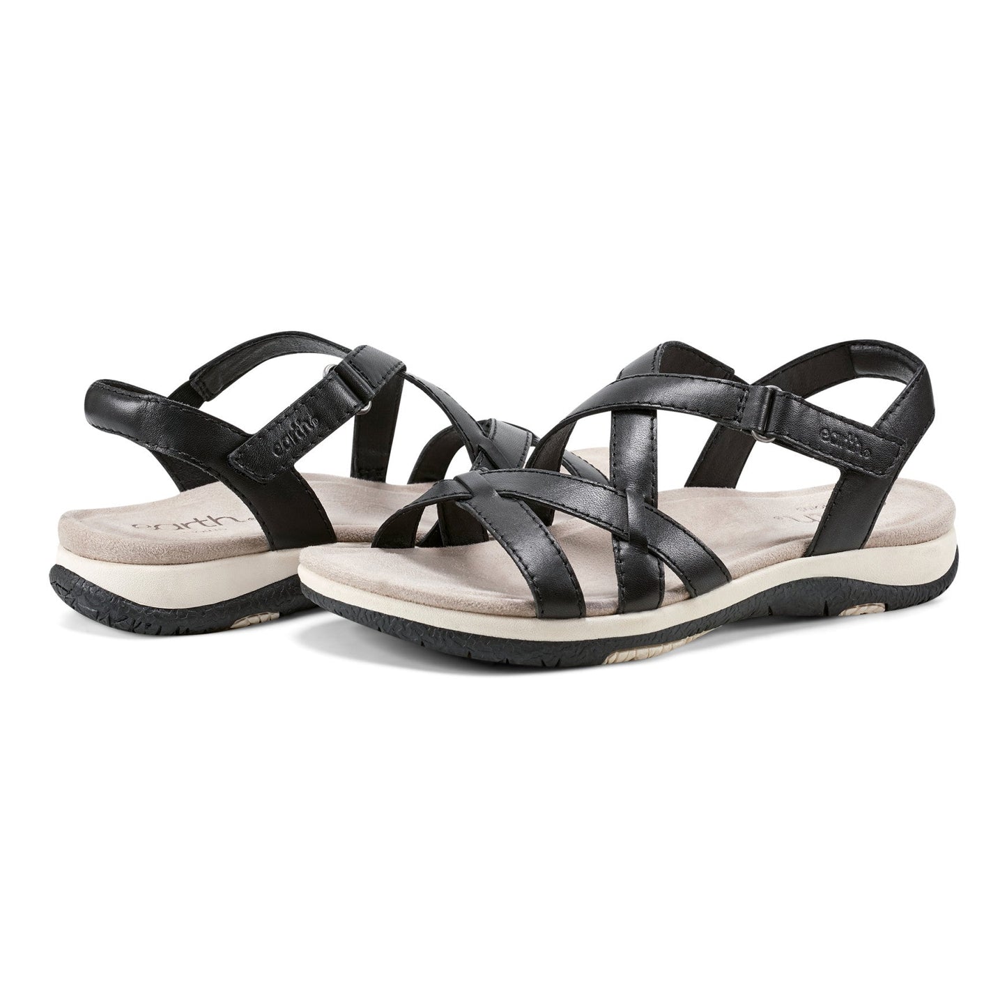 Earth Shoes Sterling Casual Strappy Round Toe Flat Sandals