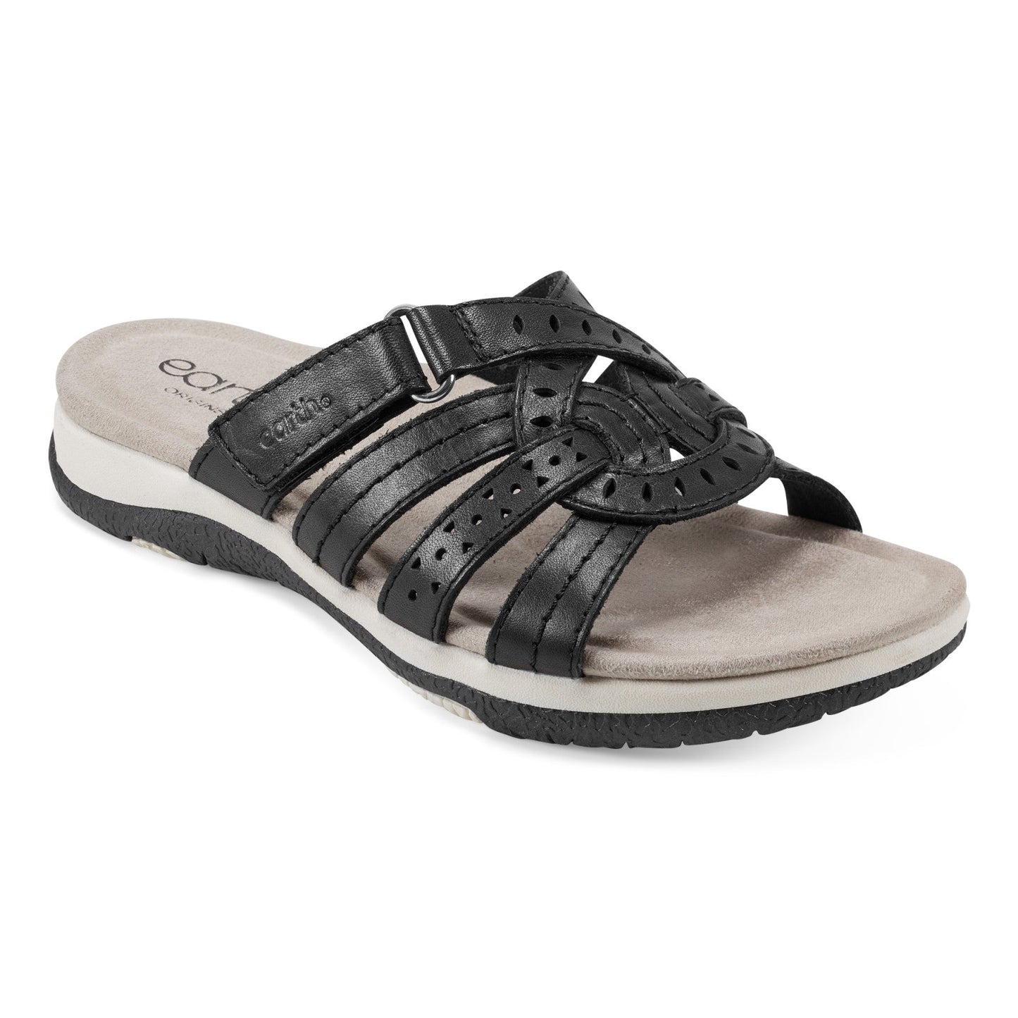 Earth Shoes Sassoni Strappy Casual Slip-On Flat Sandals