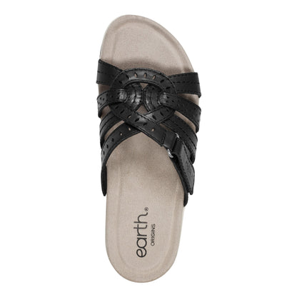 Earth Shoes Sassoni Strappy Casual Slip-On Flat Sandals