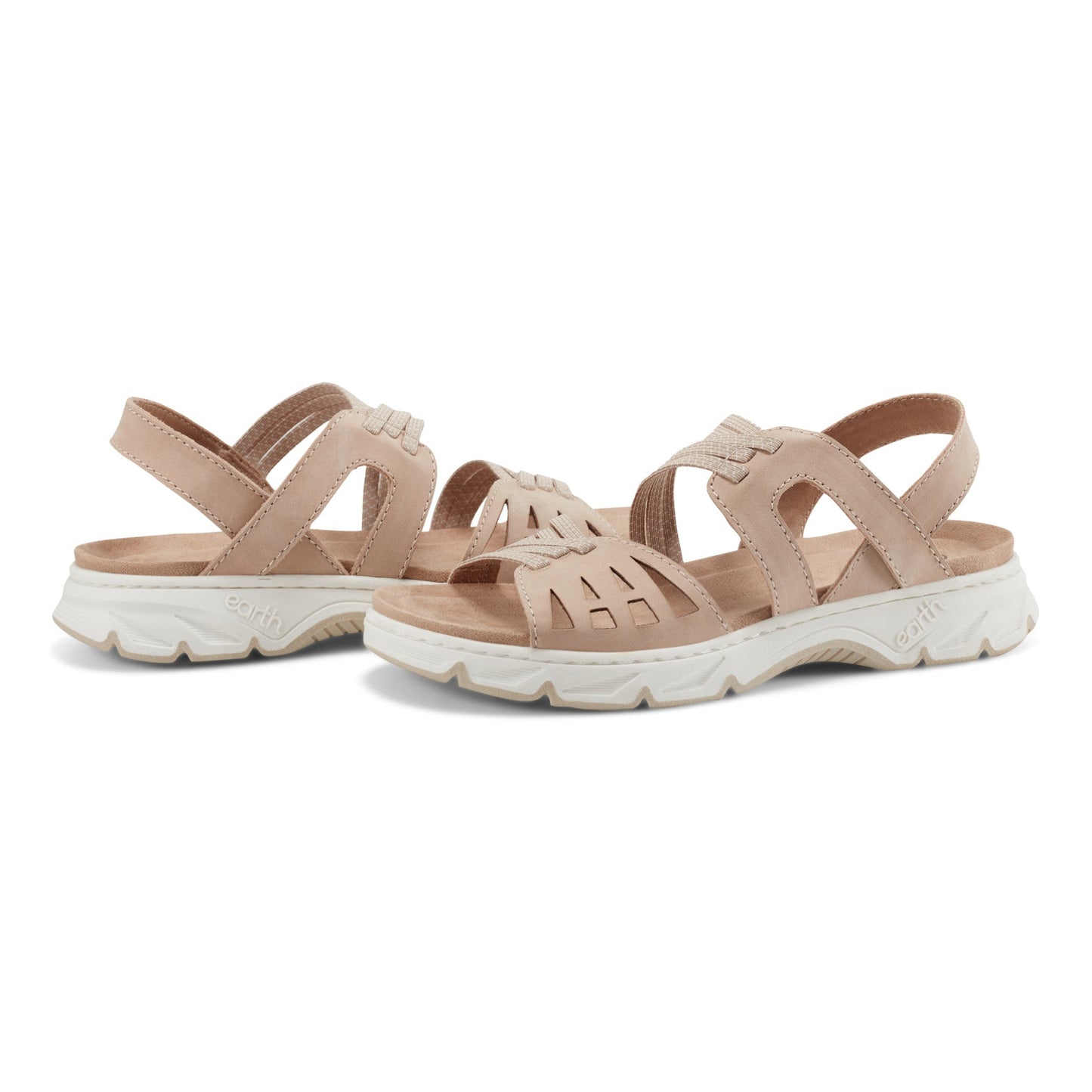 Earth Shoes Vernon Strappy Slingback Casual Flat Sandals
