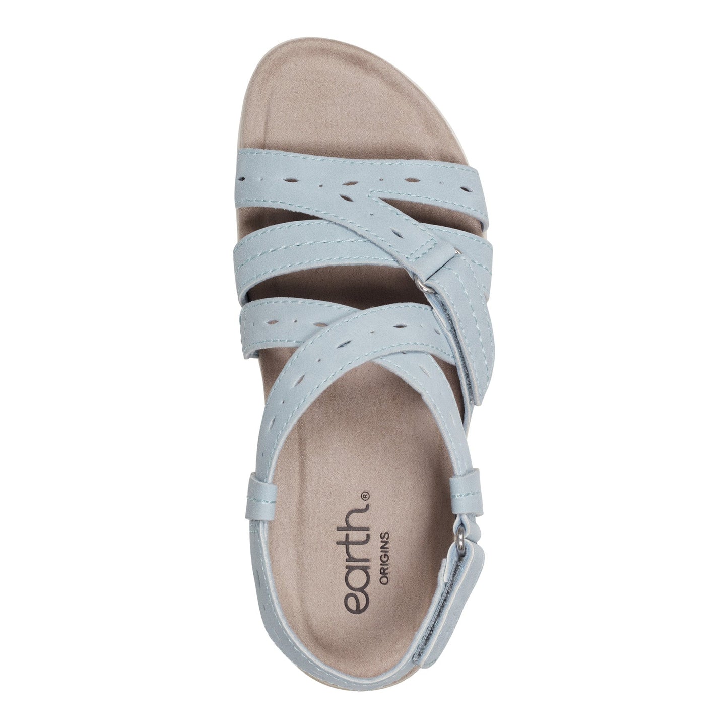 Earth Shoes Samsin Round Toe Strappy Casual Flat Sandals