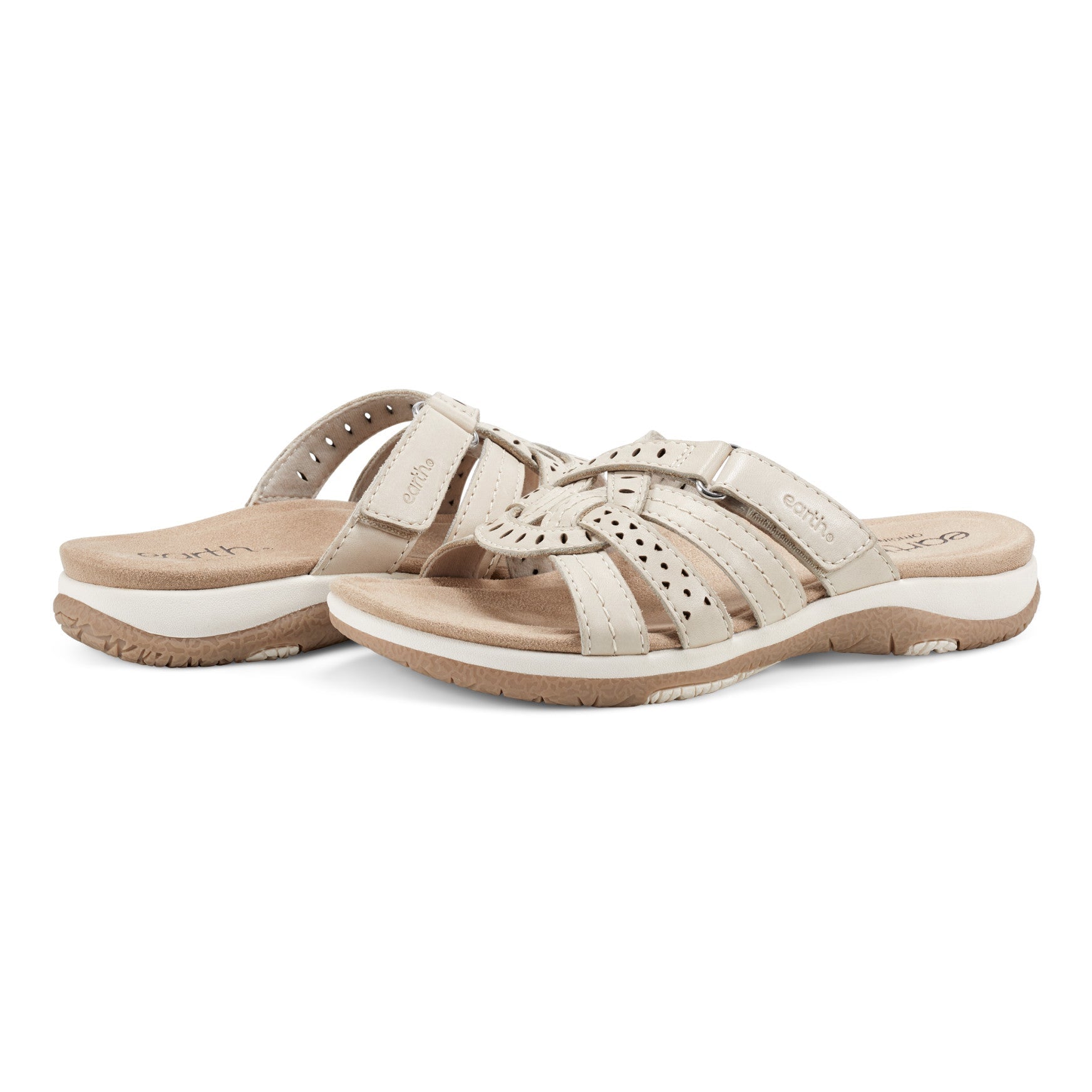 Earth Shoes Sassoni Strappy Casual Slip-On Flat Sandals