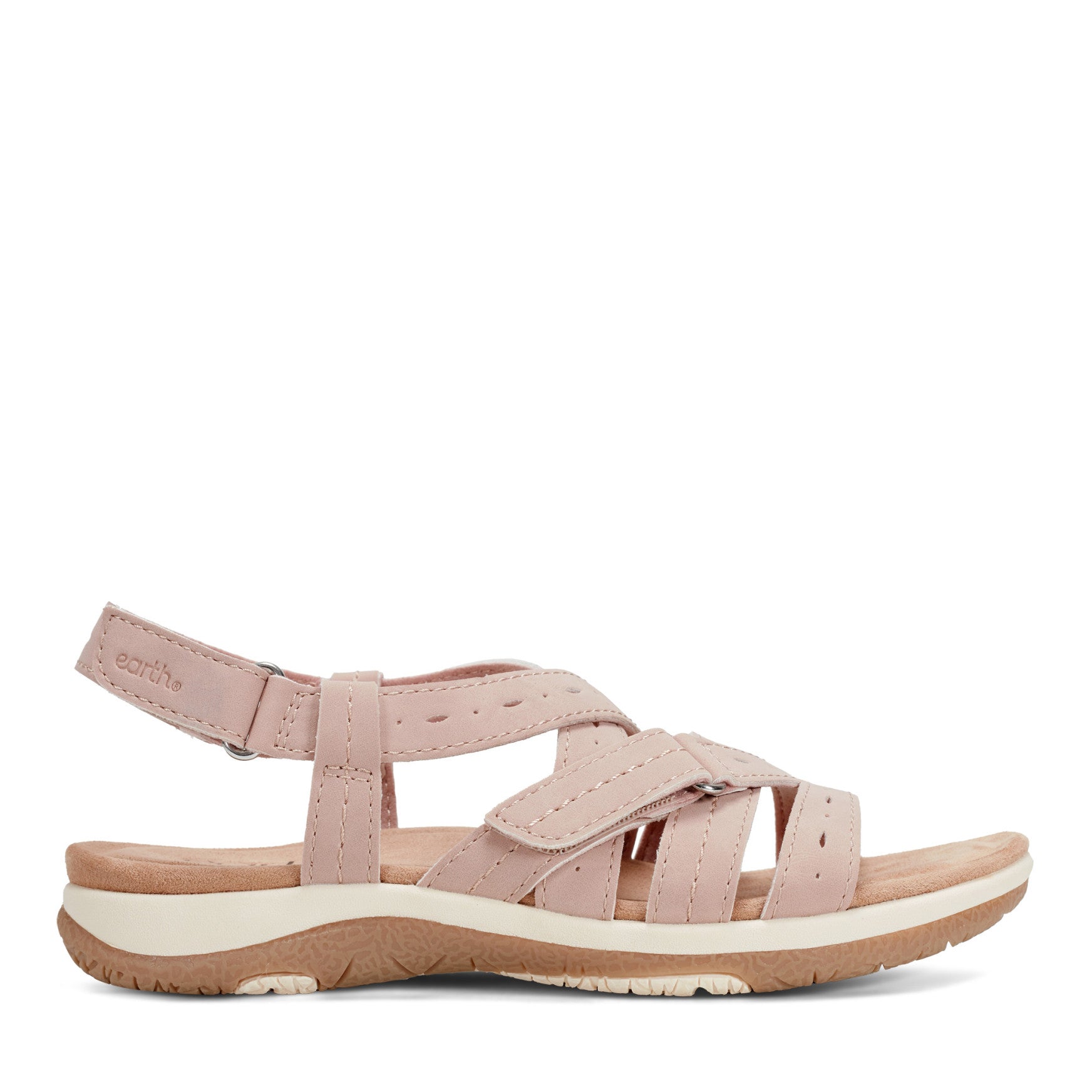 Earth Shoes Samsin Round Toe Strappy Casual Flat Sandals