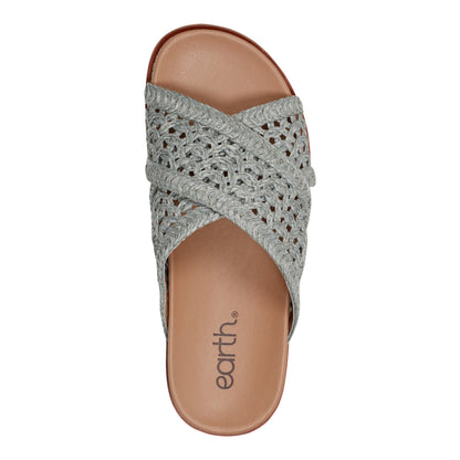Earth Shoes Flurry Round Toe Slip-on Flat Casual Sandals