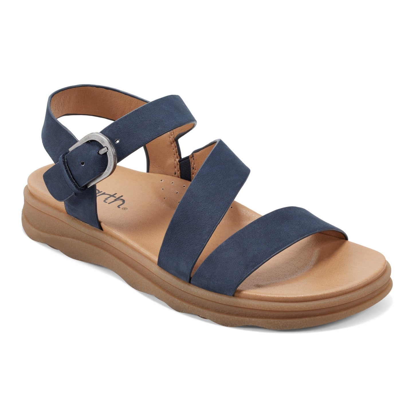 Earth Shoes Lainey Casual Strappy Round Toe Flat Sandals