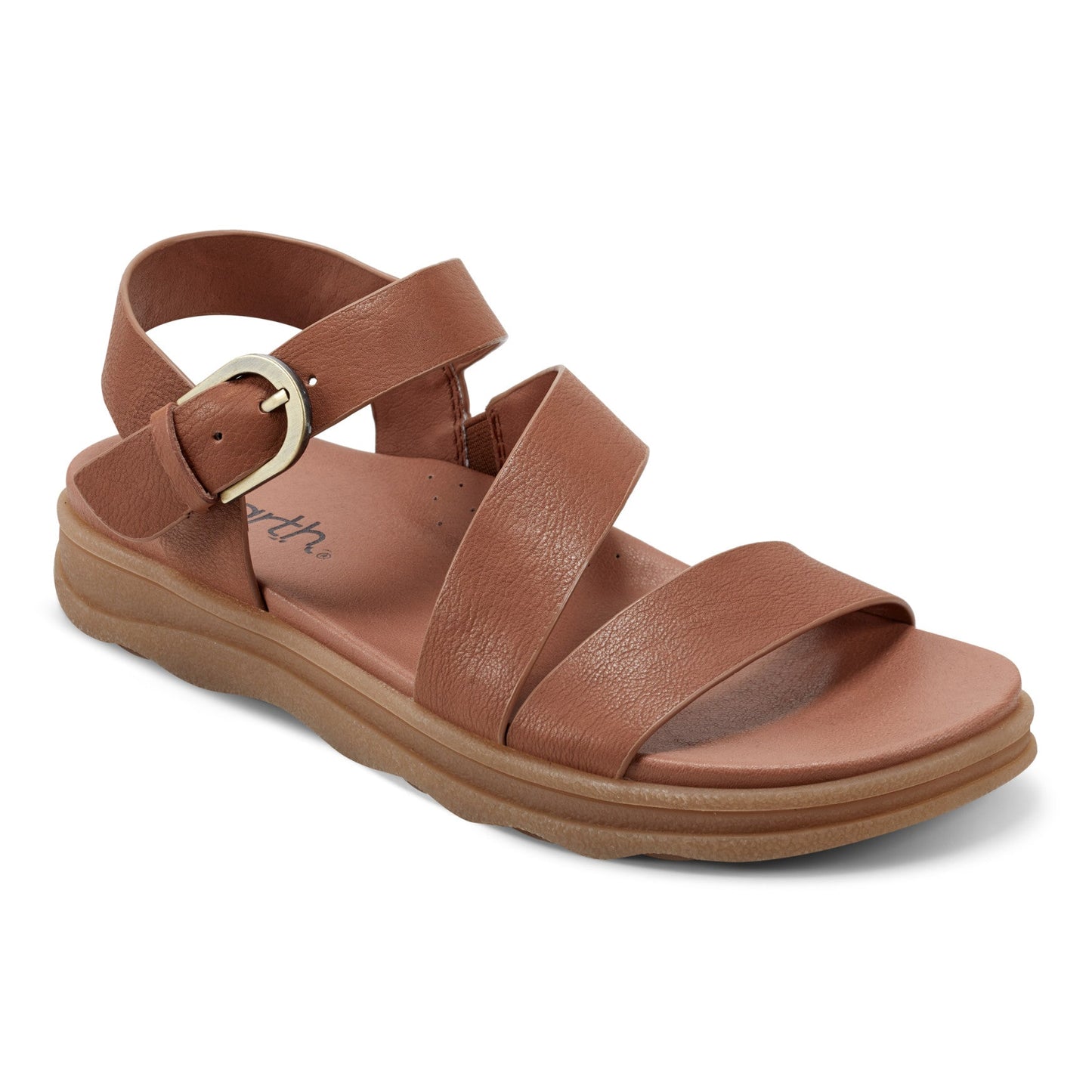 Earth Shoes Lainey Casual Strappy Round Toe Flat Sandals