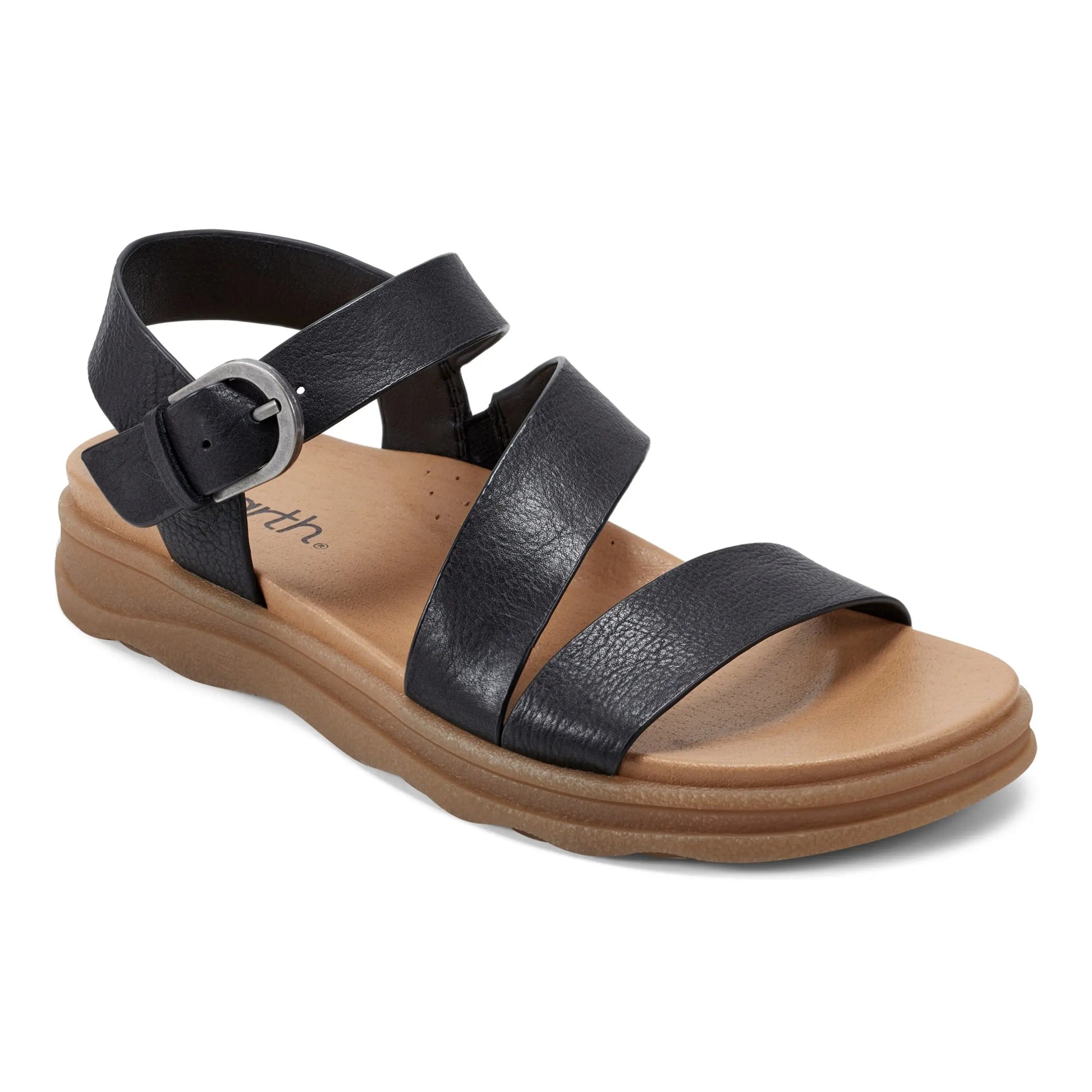 Earth Shoes Lainey Casual Strappy Round Toe Flat Sandals