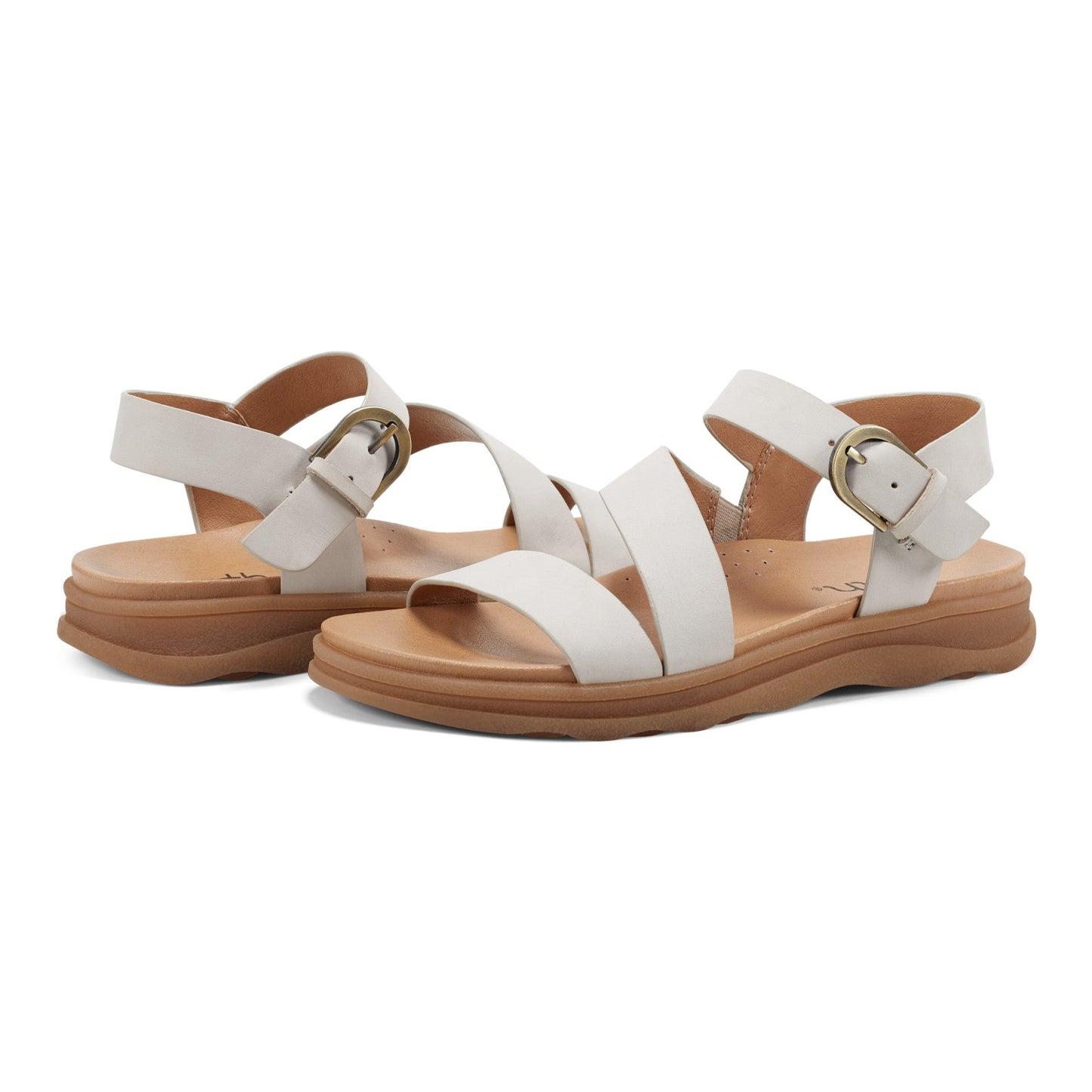 Earth Shoes Lainey Casual Strappy Round Toe Flat Sandals